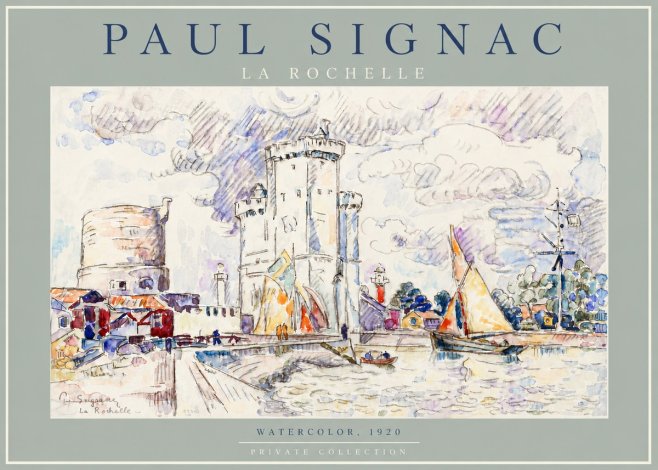 Signac La Rochelle III No4 - Plakat