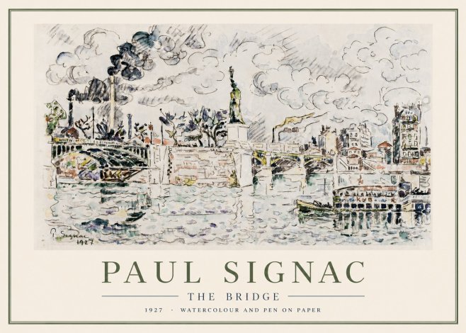 Signac The Bridge II No3 - Plakat