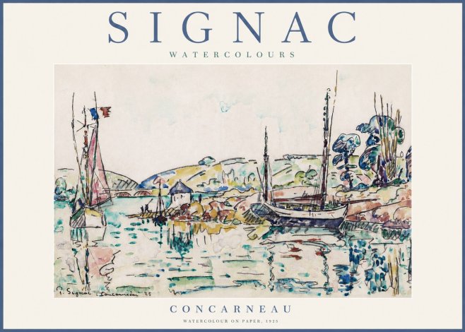 Signac Concarneau No3 - Plakat