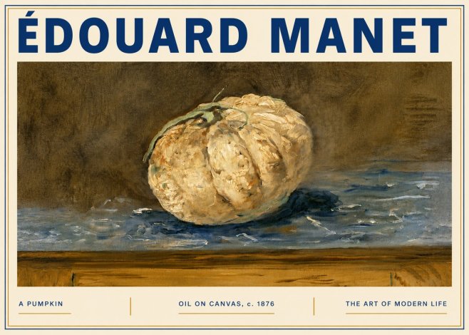 Édouard Manet A Pumpkin No6 - Plakat