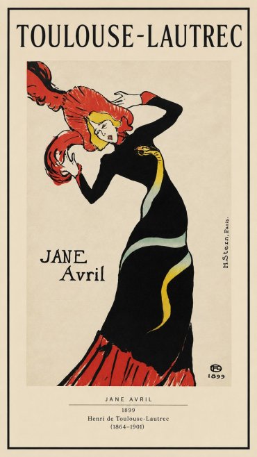 Toulouse-Lautrec Jane Avril I No1 - Plakat