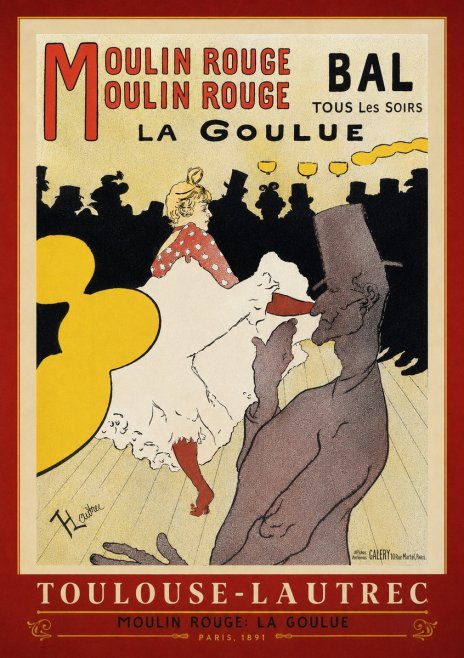 Toulouse-Lautrec Moulin Rouge: La Goulue No4 - Plakat