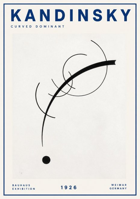 Kandinsky Curved Dominant No2 - Plakat
