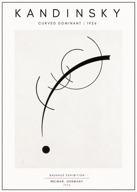 Kandinsky Curved Dominant No5 - Plakat