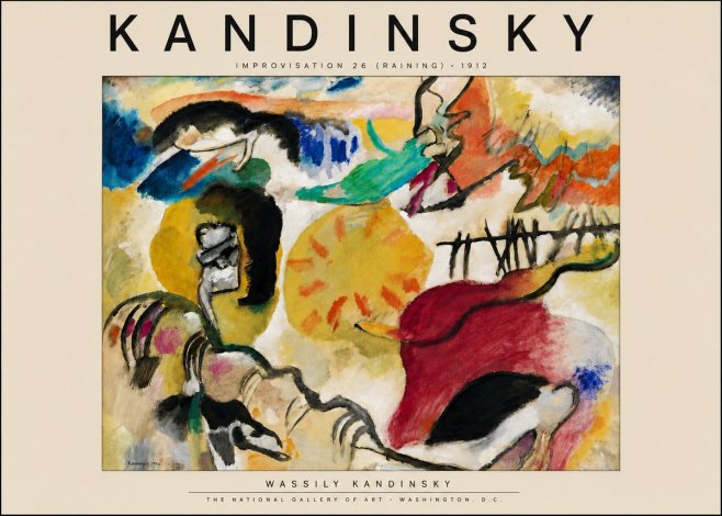 Kandinsky Improvisation 26 (Raining) No4 - Plakat