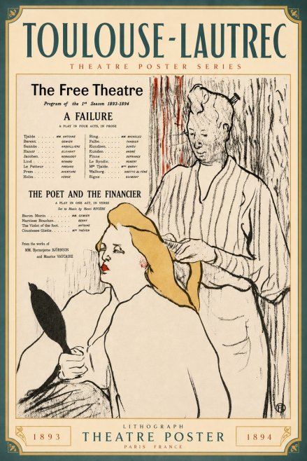 Toulouse-Lautrec Le Théâtre Libre - Une Faillite / Le Poète Et Le Financier No6 - Plakat