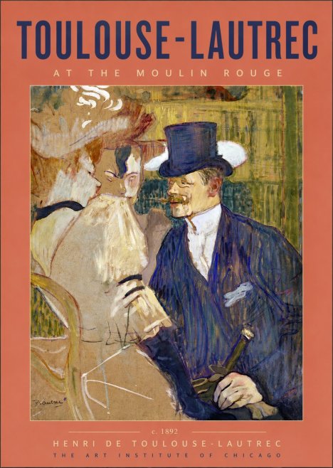 Toulouse-Lautrec At the Moulin Rouge III No5 - Plakat