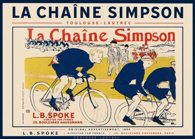 Toulouse-Lautrec La Chaîne Simpson No4 - Plakat