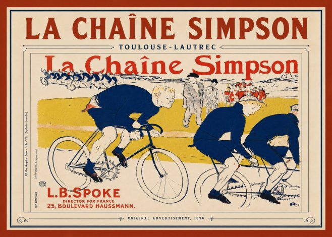 Toulouse-Lautrec La Chaîne Simpson No6 - Plakat