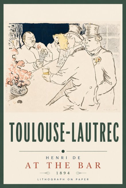 Toulouse-Lautrec At the Bar No5 - Plakat