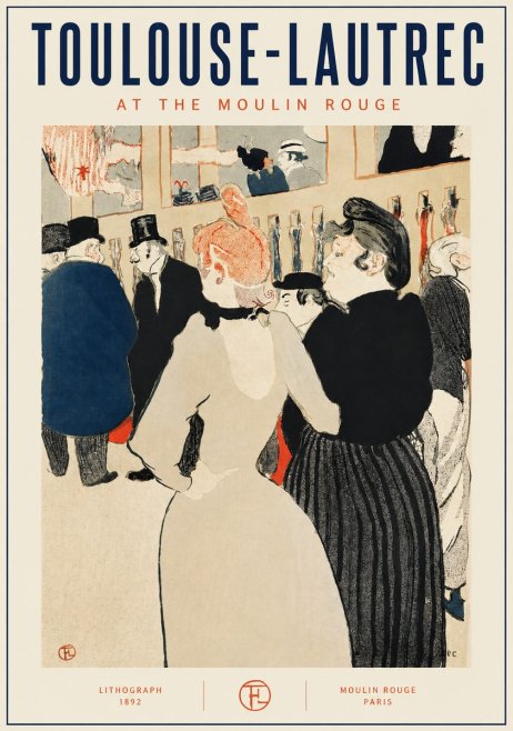 Toulouse-Lautrec At the Moulin Rouge VII No2 - Plakat