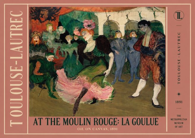 Toulouse-Lautrec At the Moulin Rouge: La Goulue No2 - Plakat