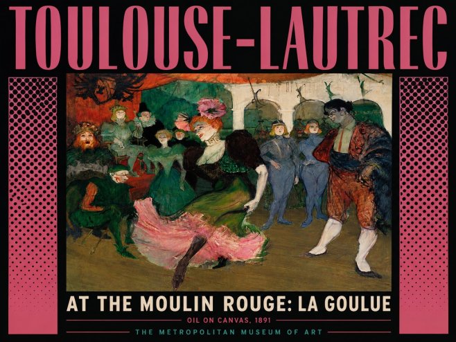 Toulouse-Lautrec At the Moulin Rouge: La Goulue No6 - Plakat