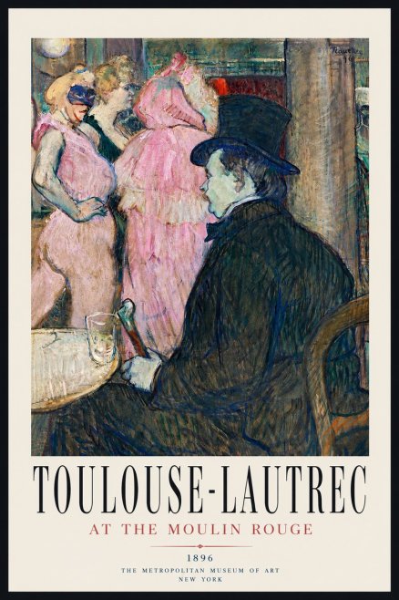 Toulouse-Lautrec At the Moulin Rouge VIII No3 - Plakat