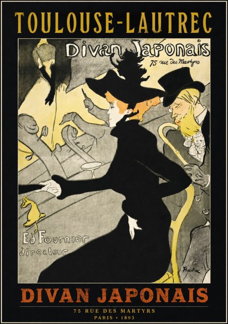 Toulouse-Lautrec Divan Japonais No2 - Plakat