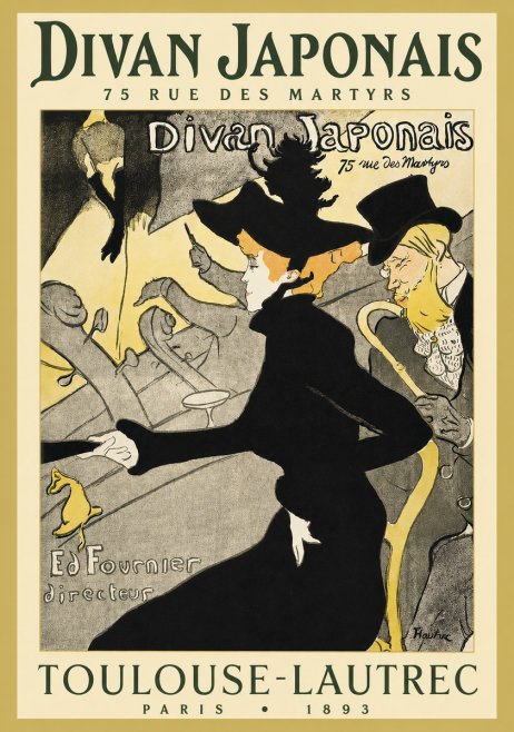 Toulouse-Lautrec Divan Japonais No3 - Plakat