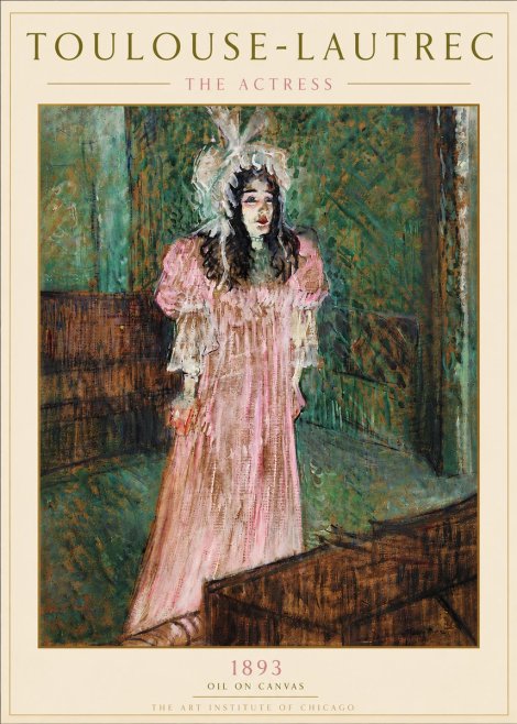 Toulouse-Lautrec The Actress No6 - Plakat