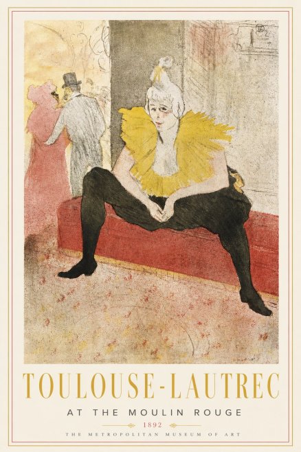 Toulouse-Lautrec At the Moulin Rouge X No3 - Plakat