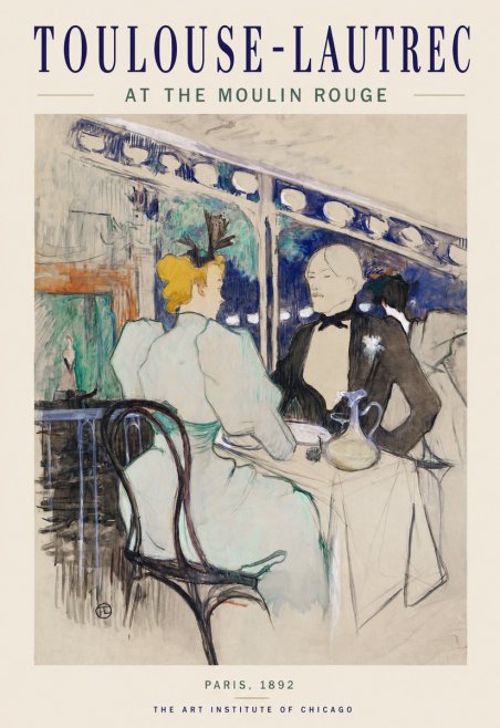 Toulouse-Lautrec At the Moulin Rouge XI No1 - Plakat