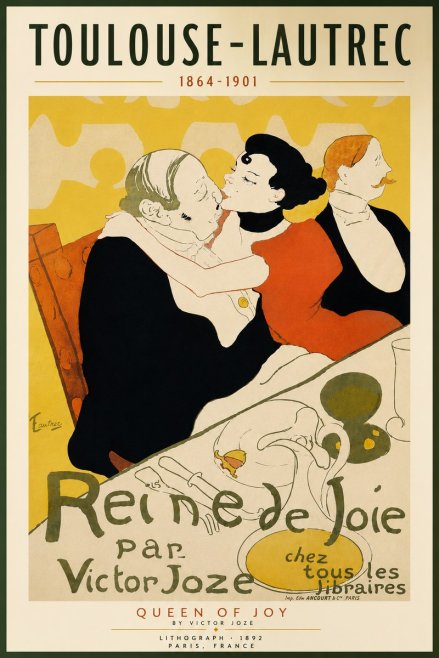 Toulouse-Lautrec Reine De Joie II No4 - Plakat