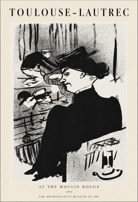 Toulouse-Lautrec At the Moulin Rouge XII No1 - Plakat