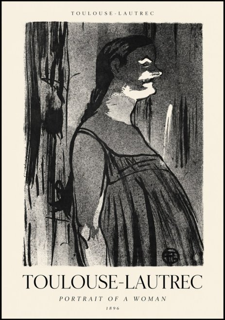 Toulouse-Lautrec Portrait of a Woman III No1 - Plakat
