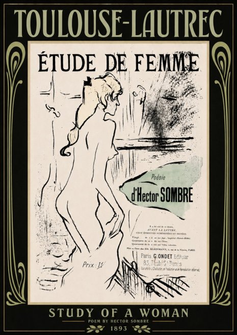 Toulouse-Lautrec Étude De Femme No6 - Plakat