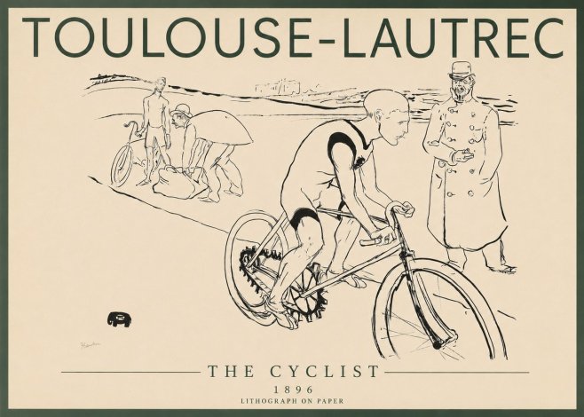 Toulouse-Lautrec The Cyclist No3 - Plakat
