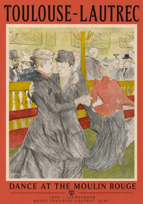 Toulouse-Lautrec Dance at the Moulin Rouge No4 - Plakat