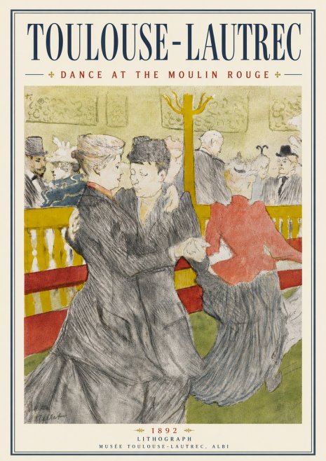 Toulouse-Lautrec Dance at the Moulin Rouge No6 - Plakat