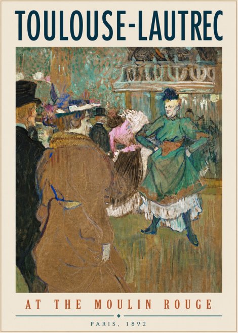Toulouse-Lautrec At the Moulin Rouge XIII No5 - Plakat