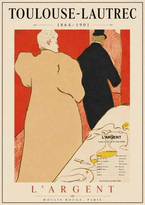 Toulouse-Lautrec L'argent No3 - Plakat