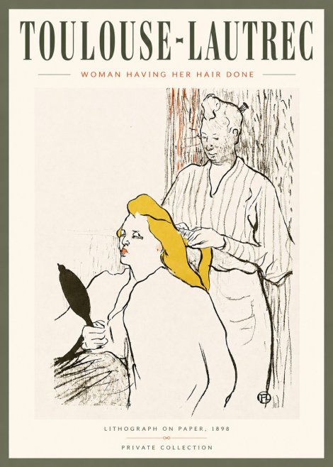 Toulouse-Lautrec Woman Having Her Hair Done No5 - Plakat