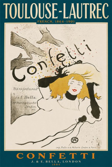 Toulouse-Lautrec Confetti No4 - Plakat