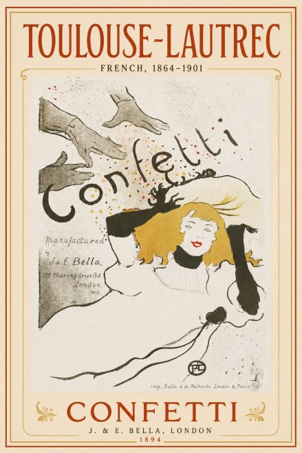 Toulouse-Lautrec Confetti No5 - Plakat