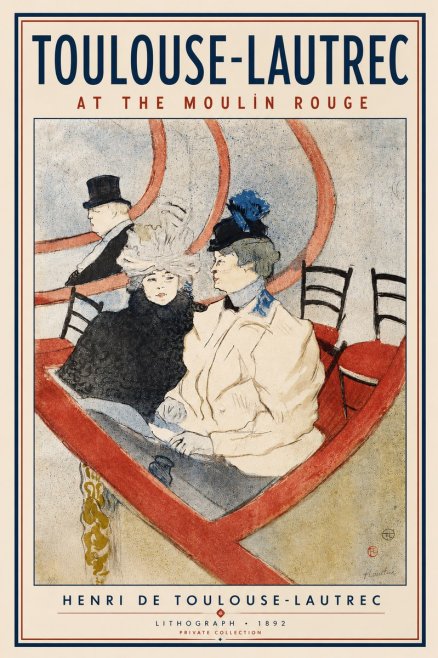 Toulouse-Lautrec At the Moulin Rouge XVI No3 - Plakat