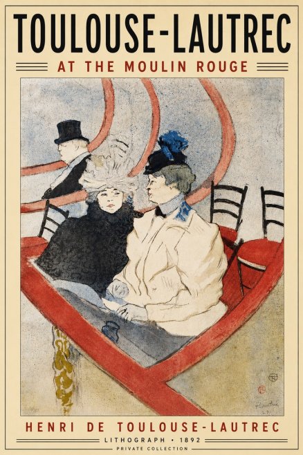 Toulouse-Lautrec At the Moulin Rouge XVI No4 - Plakat