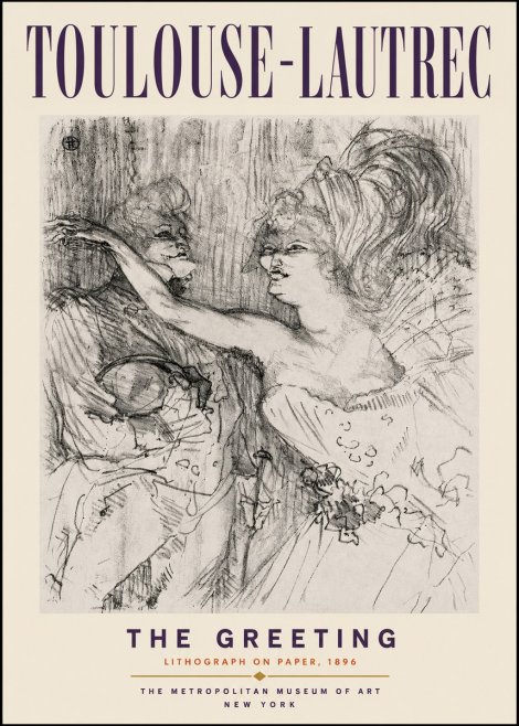 Toulouse-Lautrec The Greeting No2 - Plakat