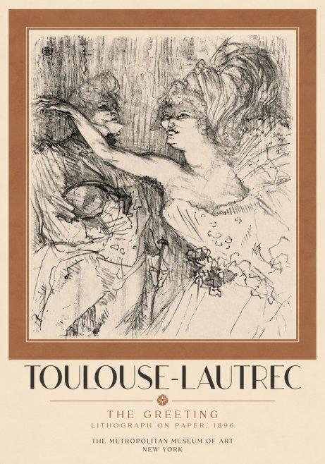 Toulouse-Lautrec The Greeting No3 - Plakat
