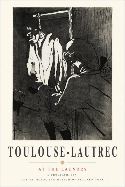 Toulouse-Lautrec At the Laundry No3 - Plakat