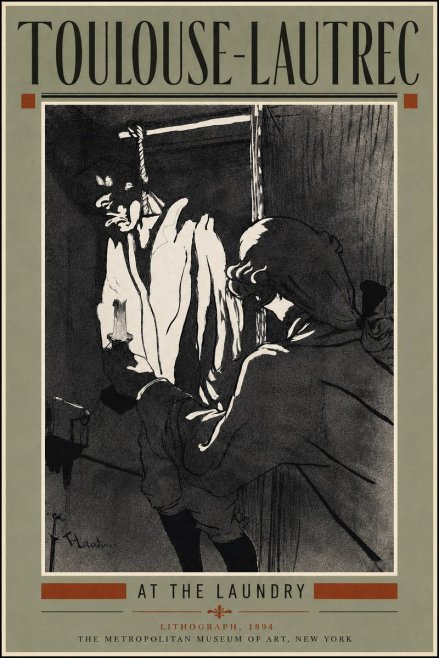 Toulouse-Lautrec At the Laundry No5 - Plakat