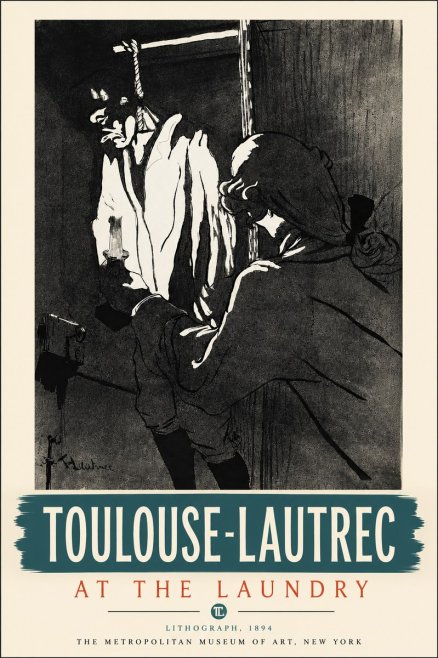 Toulouse-Lautrec At the Laundry No6 - Plakat