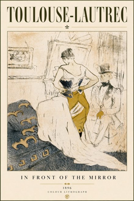 Toulouse-Lautrec In Front of the Mirror No4 - Plakat