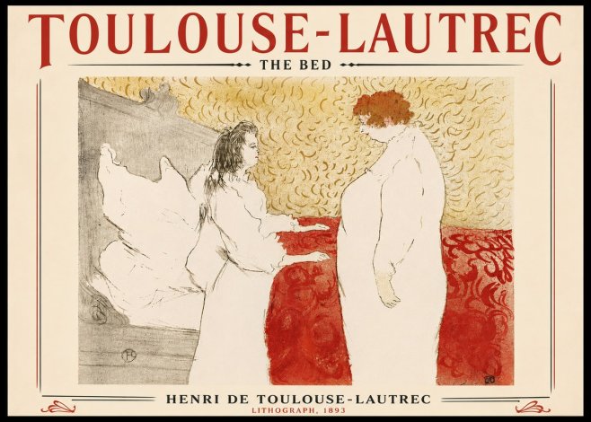 Toulouse-Lautrec The Bed No6 - Plakat