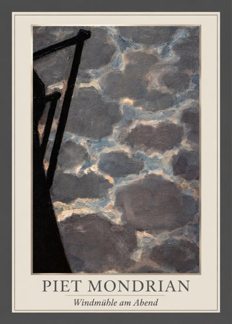 Piet Mondrian Windmühle Am Abend I No1 - Plakat