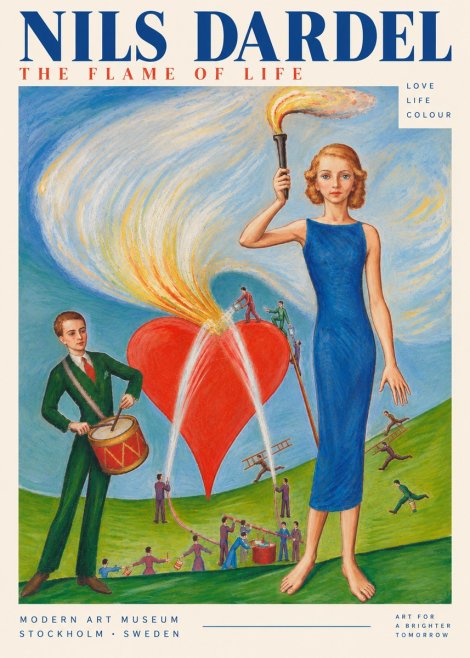 Nils Dardel The Flame of Life No5 - Plakat