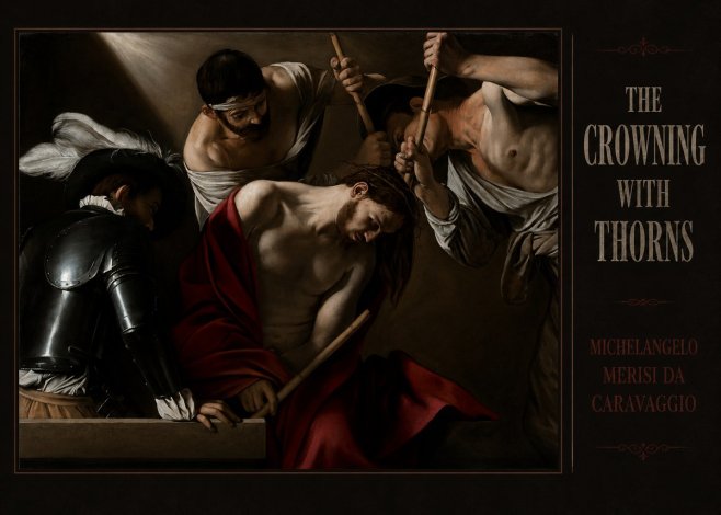Michelangelo Merisi da Caravaggio The Crowning with Thorns I No3 - Plakat