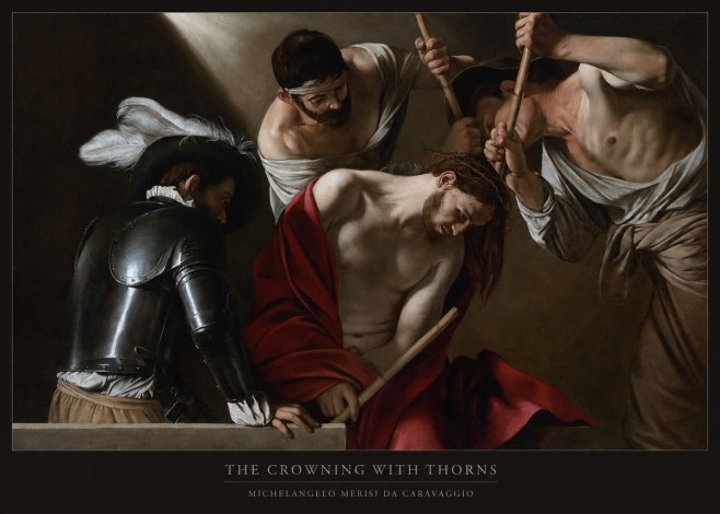 Michelangelo Merisi da Caravaggio The Crowning with Thorns I No6 - Plakat