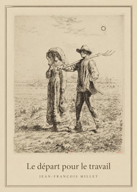 Jean-François Millet Le Départ Pour Le Travail II No4 - Plakat