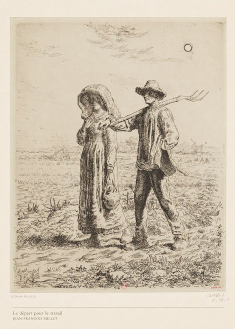 Jean-François Millet Le Départ Pour Le Travail II No6 - Plakat